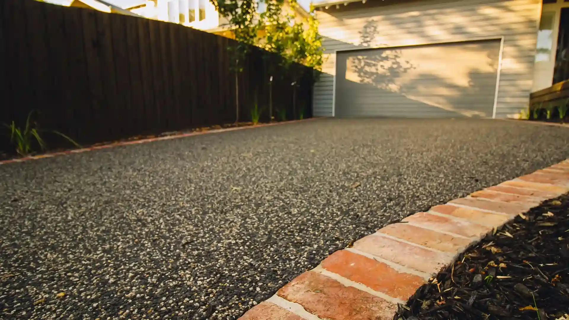 Melbourne aggregate concrete driveway